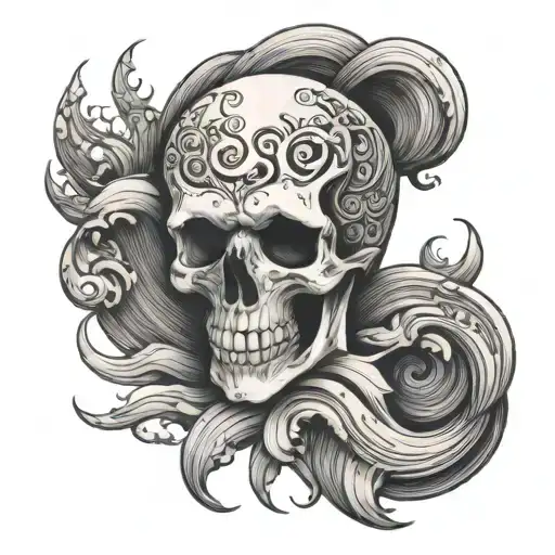 Skull And Wave Merging