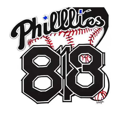 The Number 18 On Top Of The Number 83 In The Font Of The Philadelphia Phillies