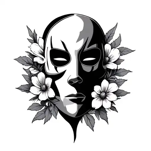 Twenty One Pilots Mask And Flowers