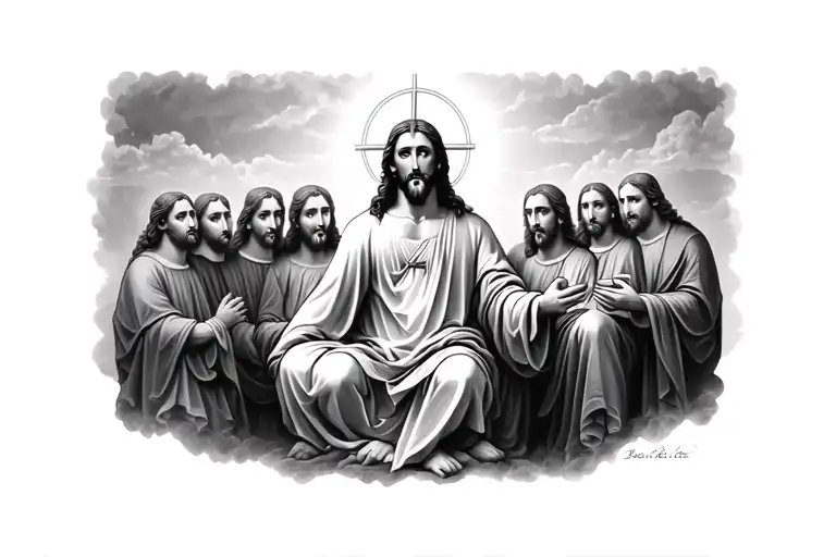 Christ And 12 Apostles