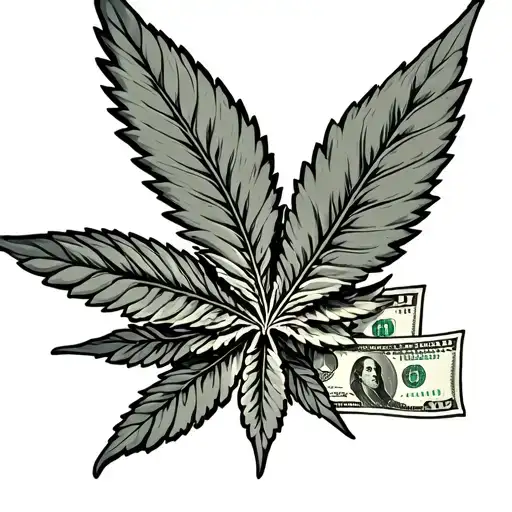 Weed And Money Flying