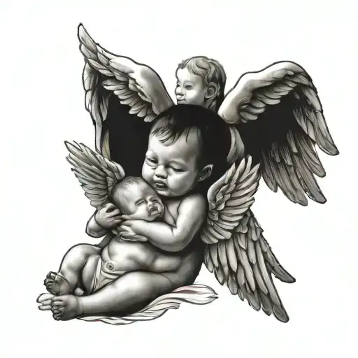 Baby And Angel Wings