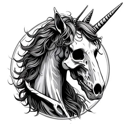 Undead Skeleton Unicorn