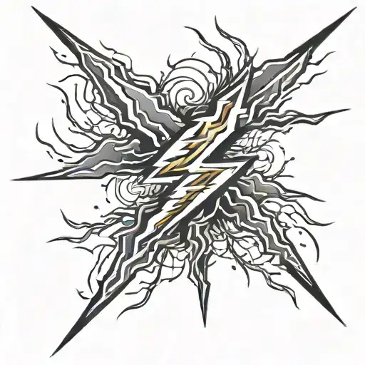 Lightning Bolts Striking