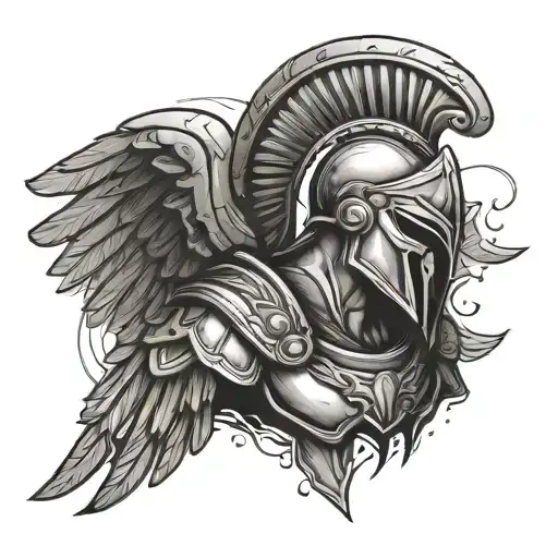 Spartan With Wings
