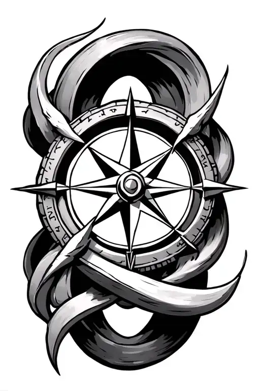 Viking Compass Intertwined