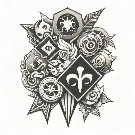 Little Tattoo Gaming Symbols