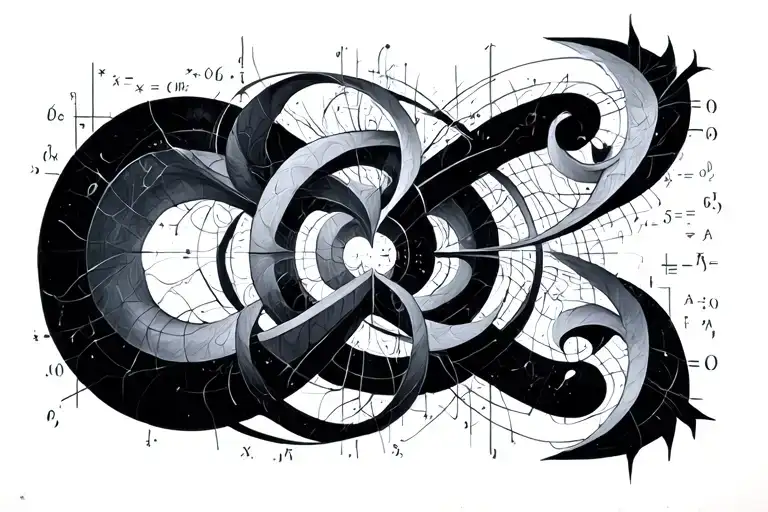 Chaos Theory Equations Forming Intricate Patterns