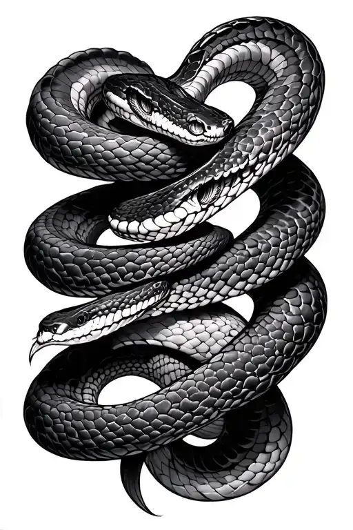 Snakes Entwined Spine