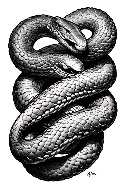 Snakes Entwined Spine