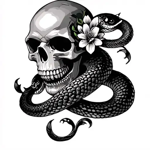 Skull Snake Flowers