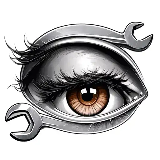 Spanner's Cars Driving Women's Brown Eye