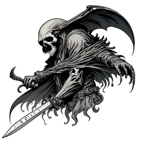 Gream Reaper With Time Running