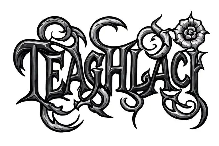 The Word Teaghlach With Seven Sybmols Around It Each Representing Something