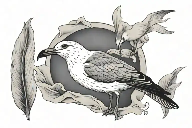 Seagull And A Chip