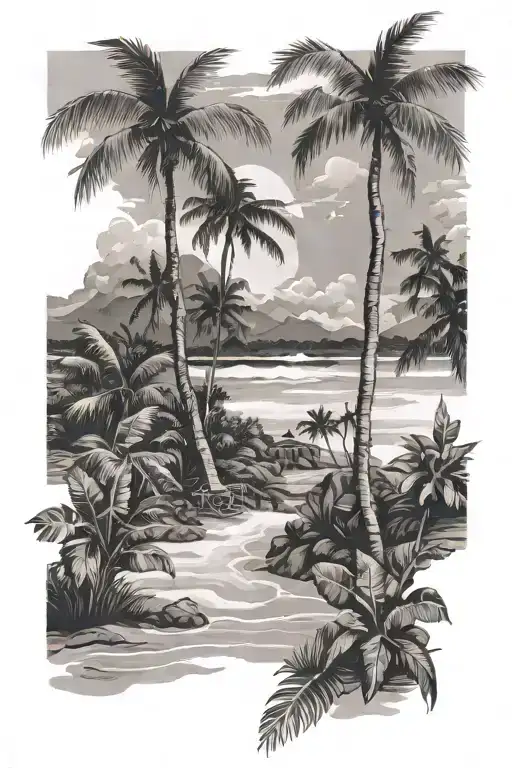 Tropical Beach Landscape
