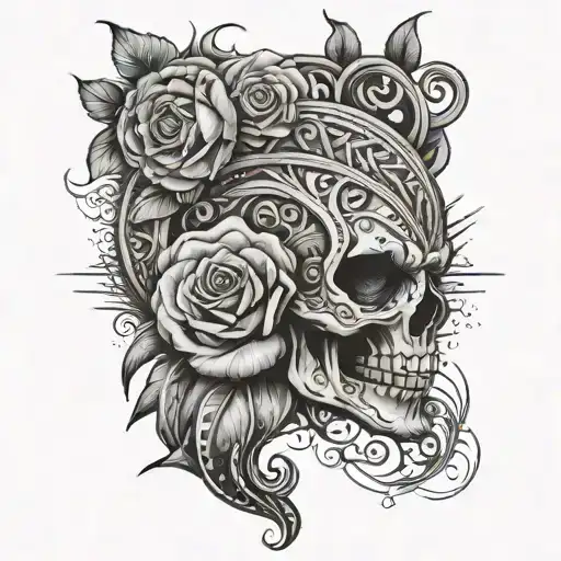Chicano Style Tattoo For Fore Arm