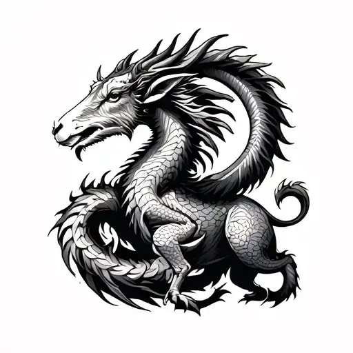 Goat And Dragon Wrapped