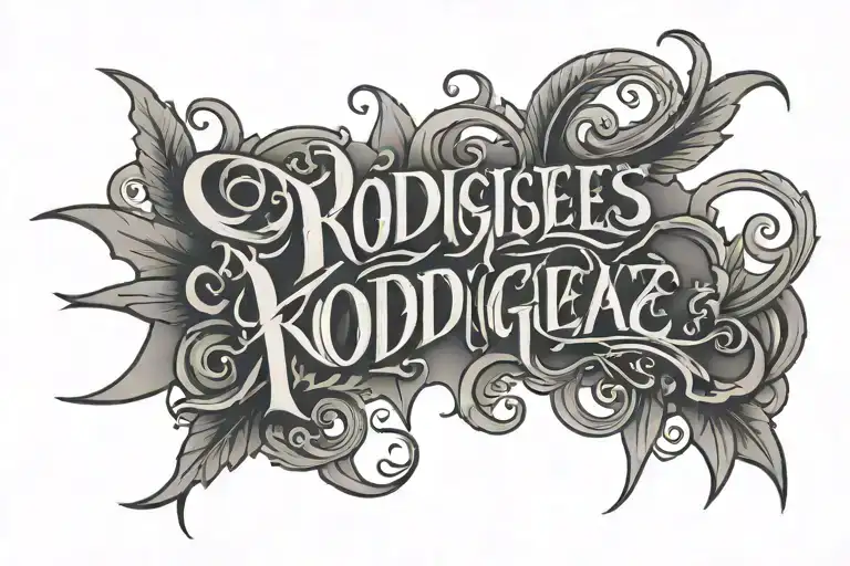 Rodriguez Lettering Forearm