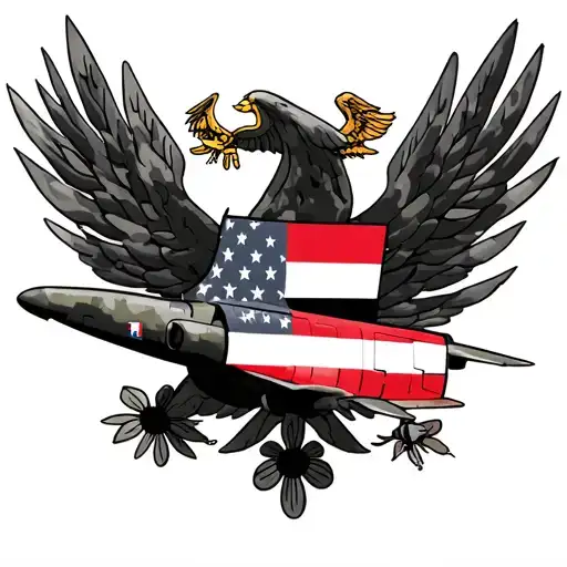 Family Travel Camouflage Airplane German American