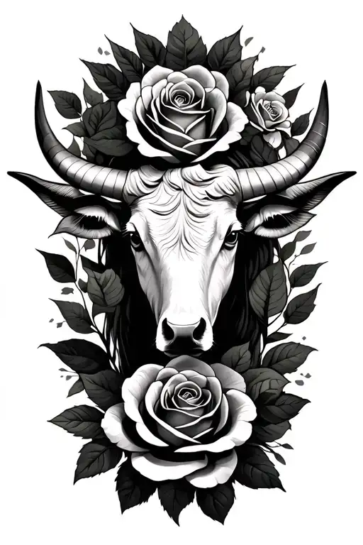 Taurus Zodiac Sign With Roses