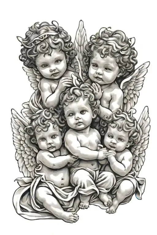 Three Baby Angel