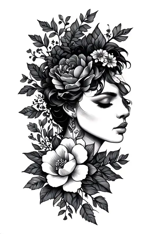 Floral Neck To Arm Band Cover Up