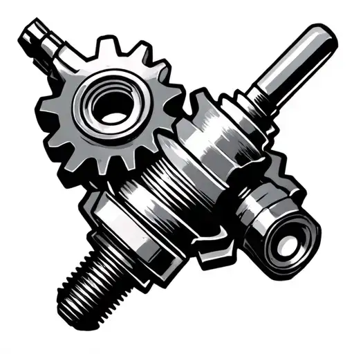 Mechanic Gears Spark Plug And Tools