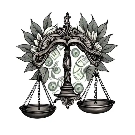 Libra Scale Money Women