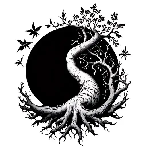 Roots Intertwined Two Worlds