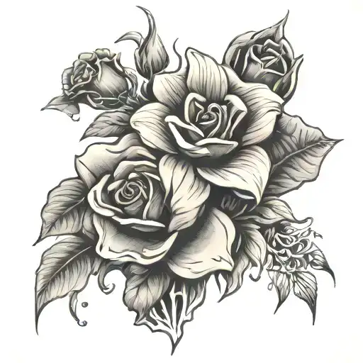 Tomb And Flower