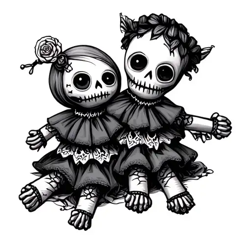 Cute Voodoo Doll Good Versus Evil