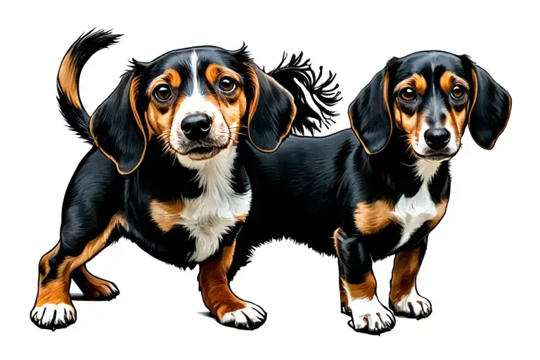Beagle And Dacshund