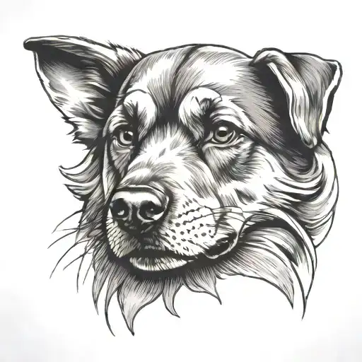 Dog Paw With Dog Face