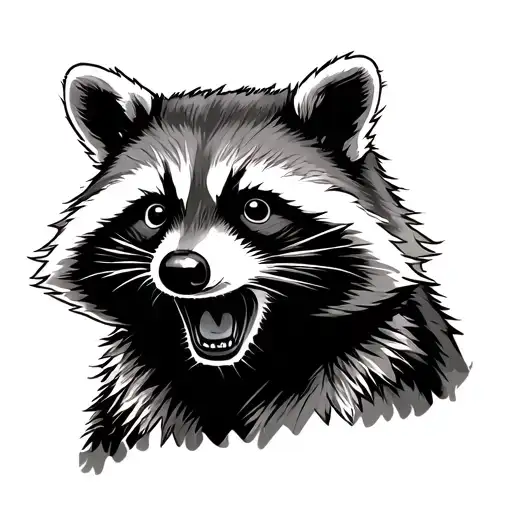 Tactical Raccoon Crying Shooting