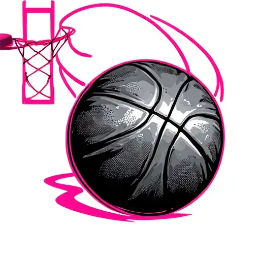 Basketball Pink Veterinary Cadded