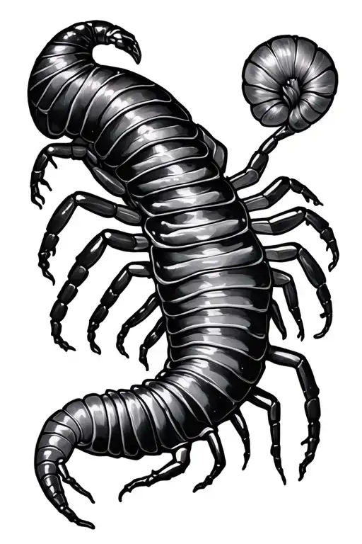Winding Centipede Wrapped