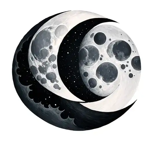 Moon Phases Intertwined