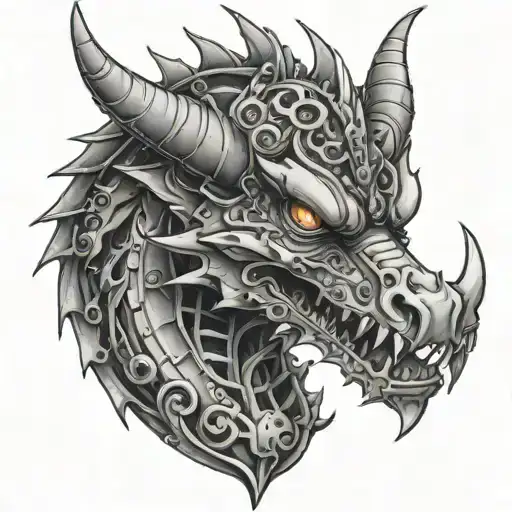 Demonic Steampunk American Dragon
