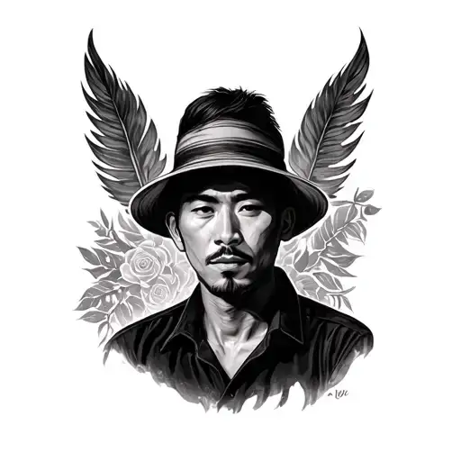 Vietnamese Man Holding Back