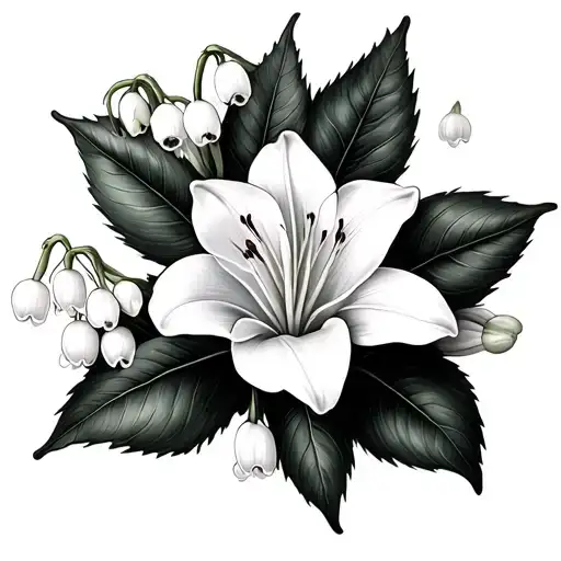 Lily Of The Valley And Hawthorn