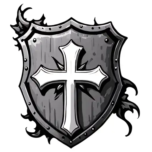 Shield With Cross