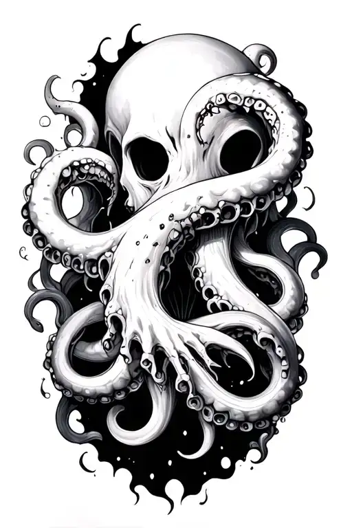 Eldrich Tentacles Coming Out Of Thin Black Void