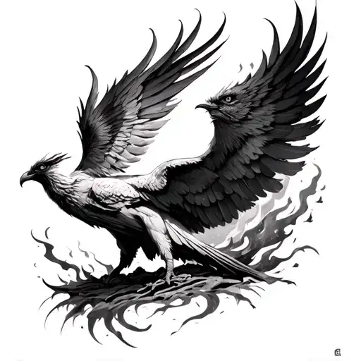 Phoenix Rising From The Ashes