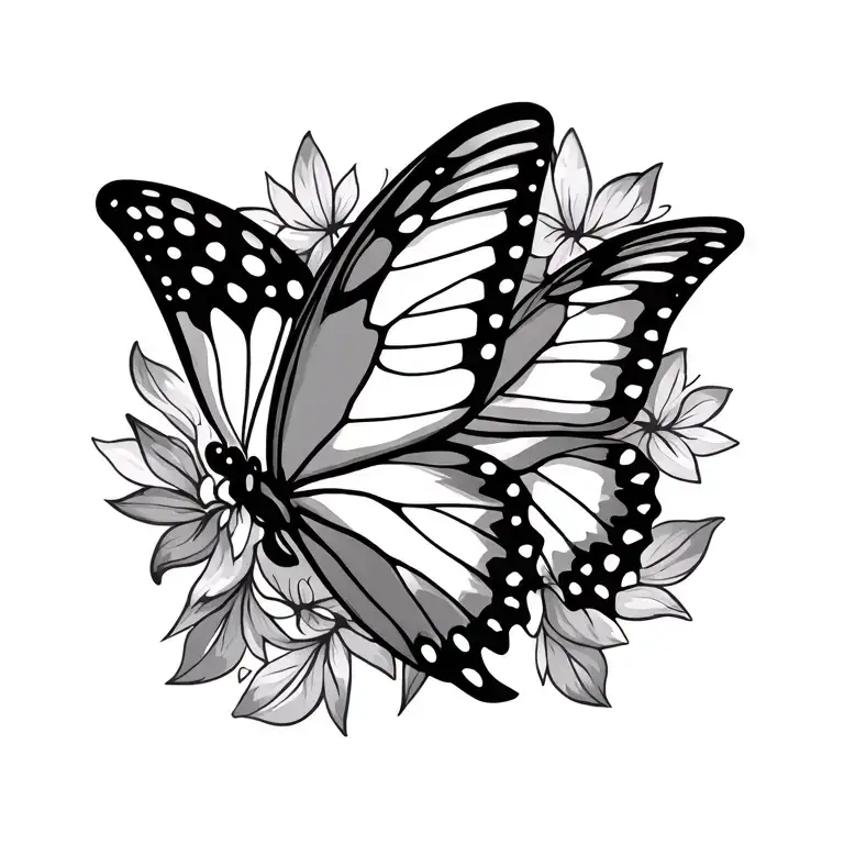 Butterflys Stencil Simple