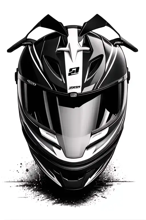 Motorcycle Helmet Front View With Zx10r Front View