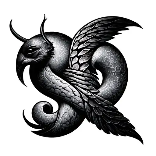 Gemini Zodiac Sign Intertwined