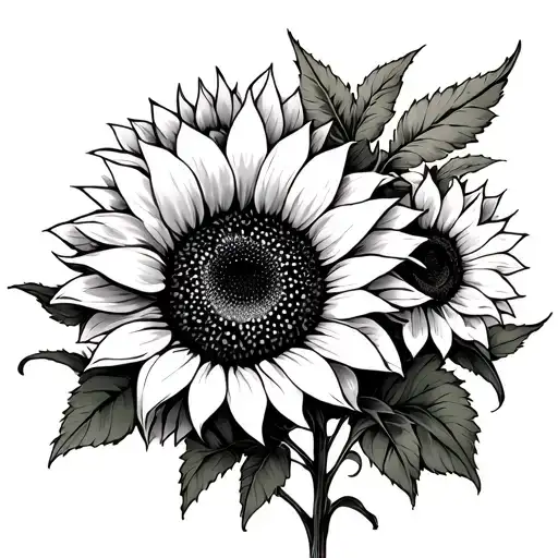 Skelton And Sunflower