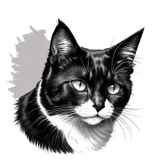 Black And White Cat