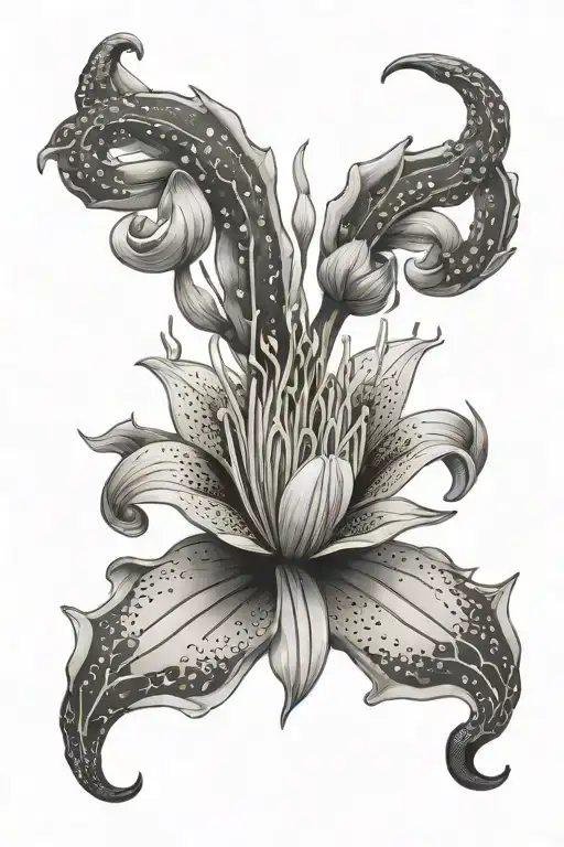 Scorpion Star Lily Flower Lotus